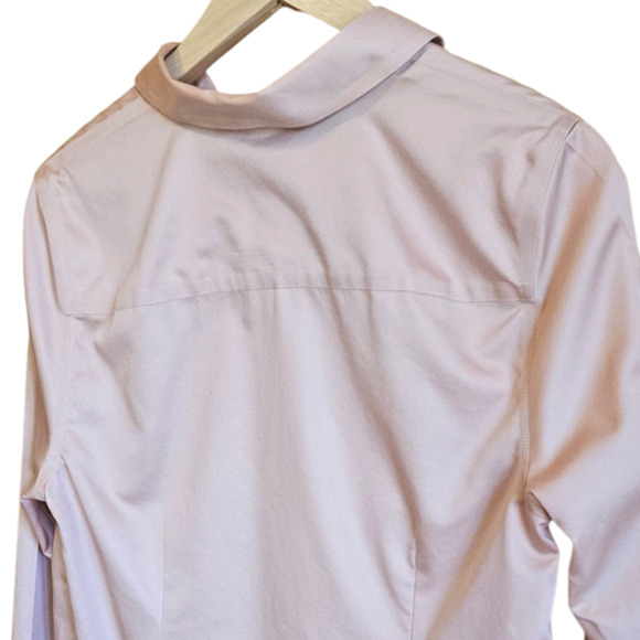 Chico's No Iron Button Down Long Sleeve Collar Blush Pink Women's Size 0 (4/6) - Picture 8 of 8